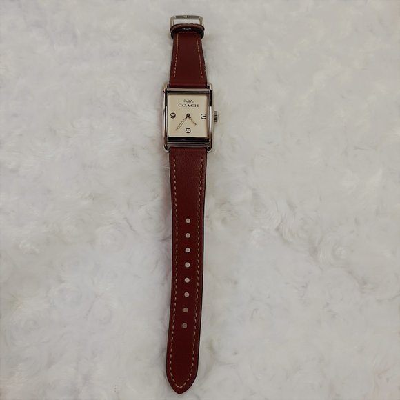 Coach Square Quartz Watch with Leather Belt - Picture 3 of 8